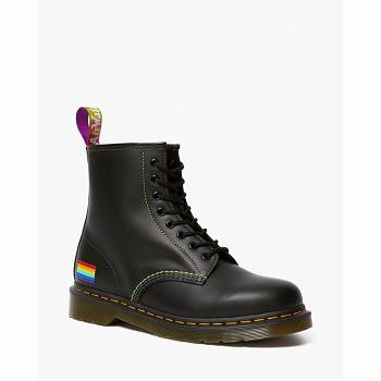 Dr Martens Férfi 1460 For Pride Smooth Bőr Lace Up Bakancs Fekete